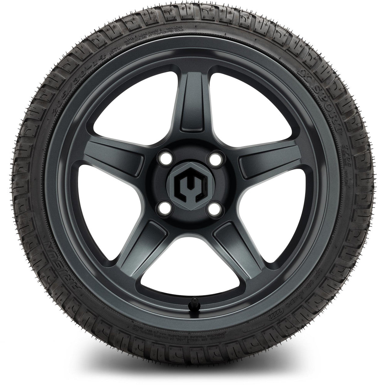 MODZ® 14" Drift Gunmetal Wheels & Street Tires Combo