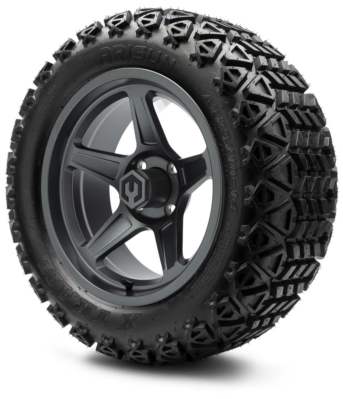 MODZ® 14" Drift Gunmetal Wheels & Off-Road Tires Combo