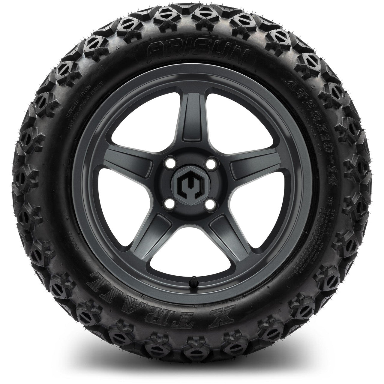 MODZ® 14" Drift Gunmetal Wheels & Off-Road Tires Combo