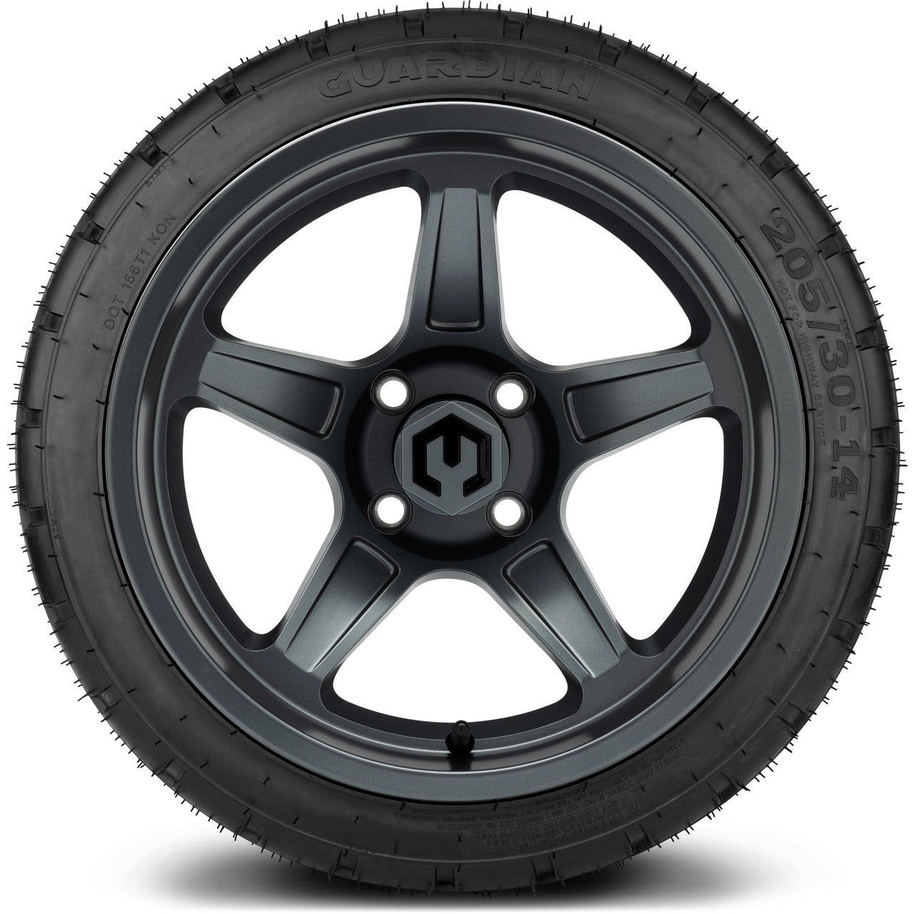 MODZ® 14" Drift Gunmetal Wheels & Street Tires Combo