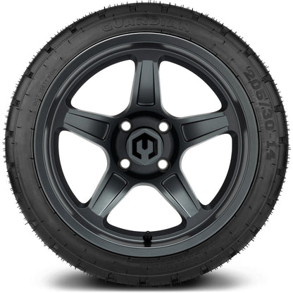 MODZ® 14" Drift Gunmetal Wheels & Street Tires Combo