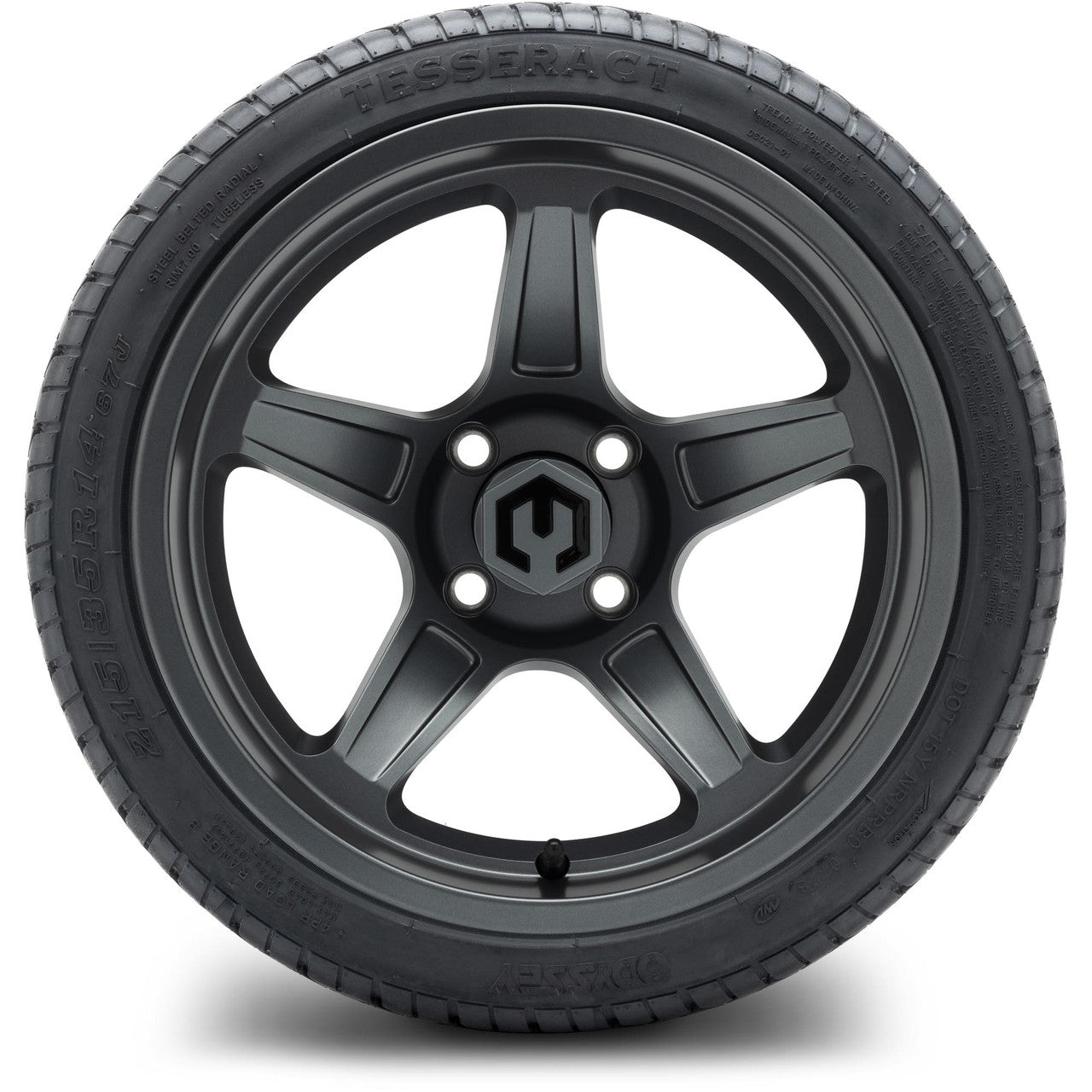 MODZ® 14" Drift Gunmetal Wheels & Street Tires Combo