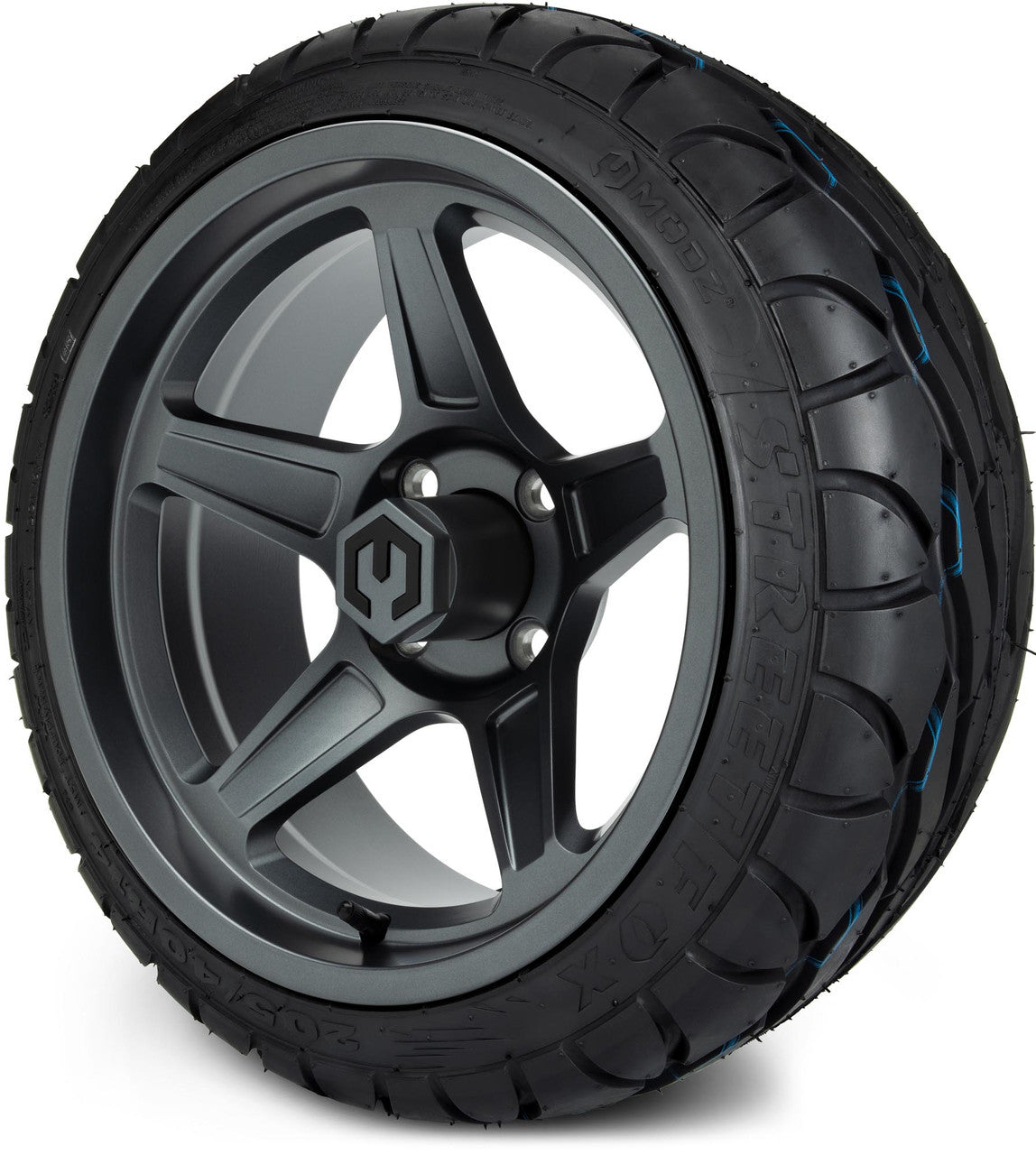 MODZ® 14" Drift Gunmetal Wheels & Street Tires Combo