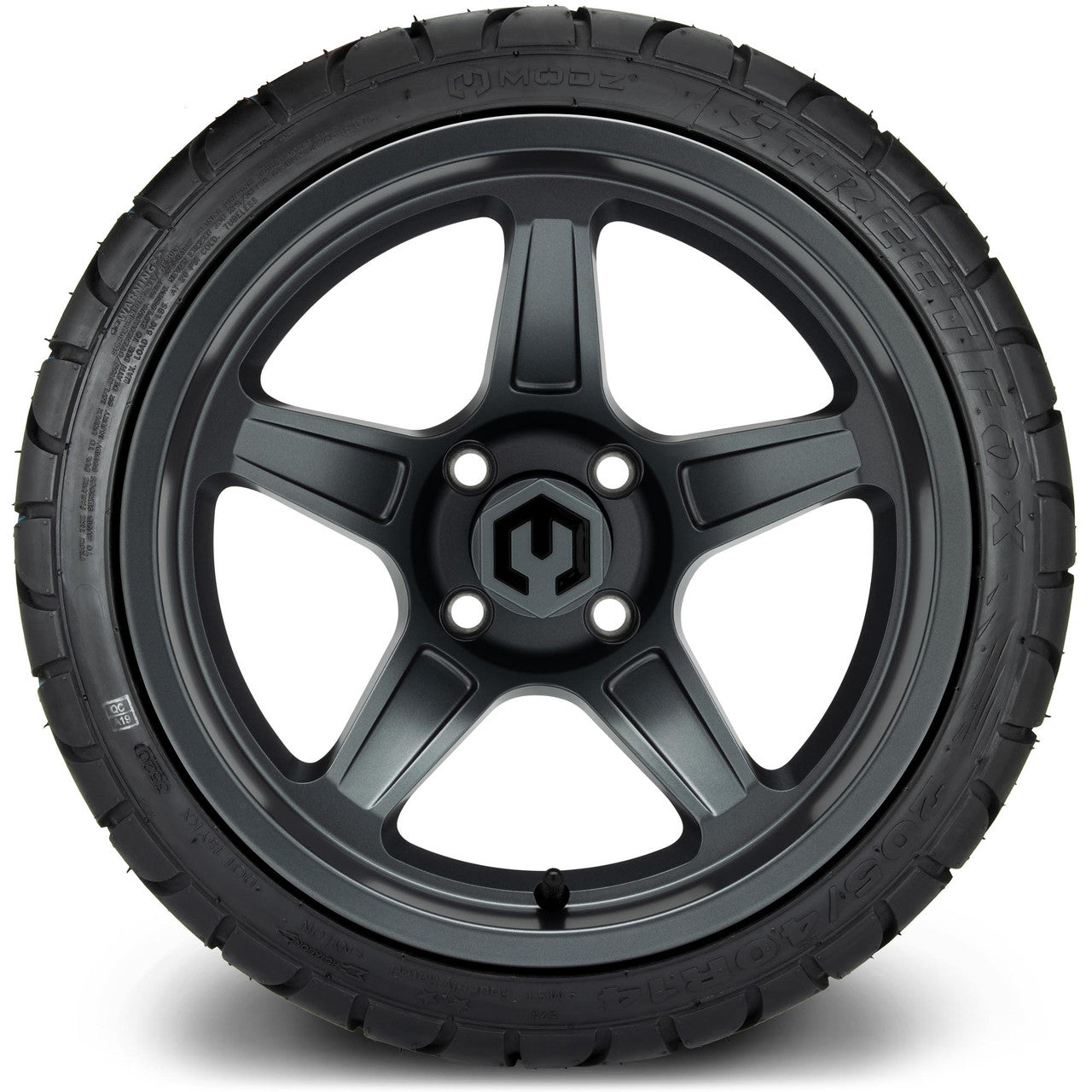 MODZ® 14" Drift Gunmetal Wheels & Street Tires Combo