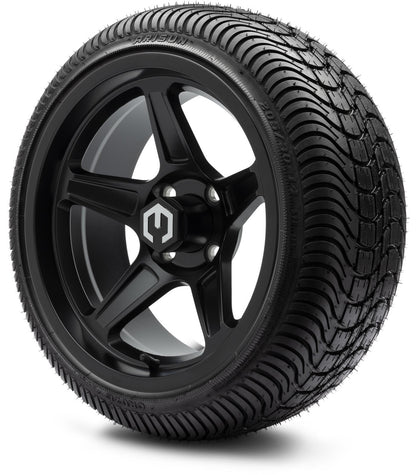 MODZ® 14" Drift Matte Black Wheels & Street Tires Combo