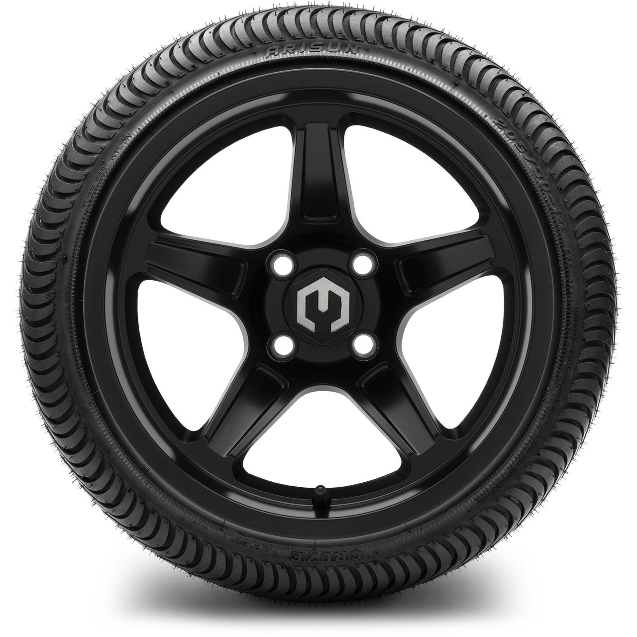 MODZ® 14" Drift Matte Black Wheels & Street Tires Combo
