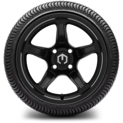 MODZ® 14" Drift Matte Black Wheels & Street Tires Combo