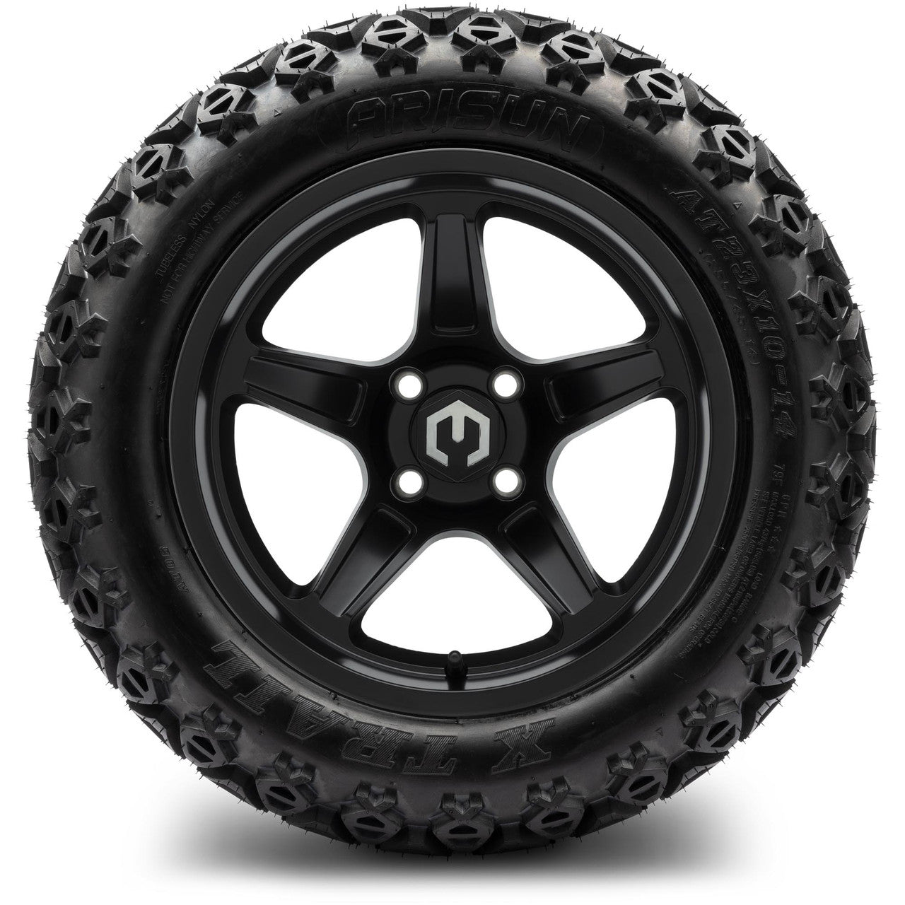 MODZ® 14" Drift Matte Black Wheels & Off-Road Tires Combo