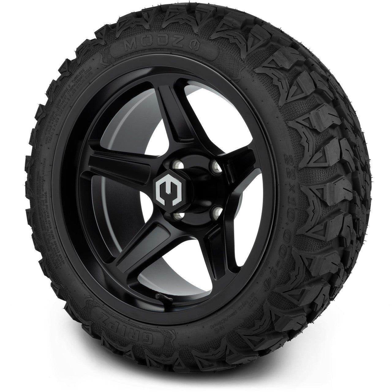 MODZ® 14" Drift Matte Black Wheels & Off-Road Tires Combo