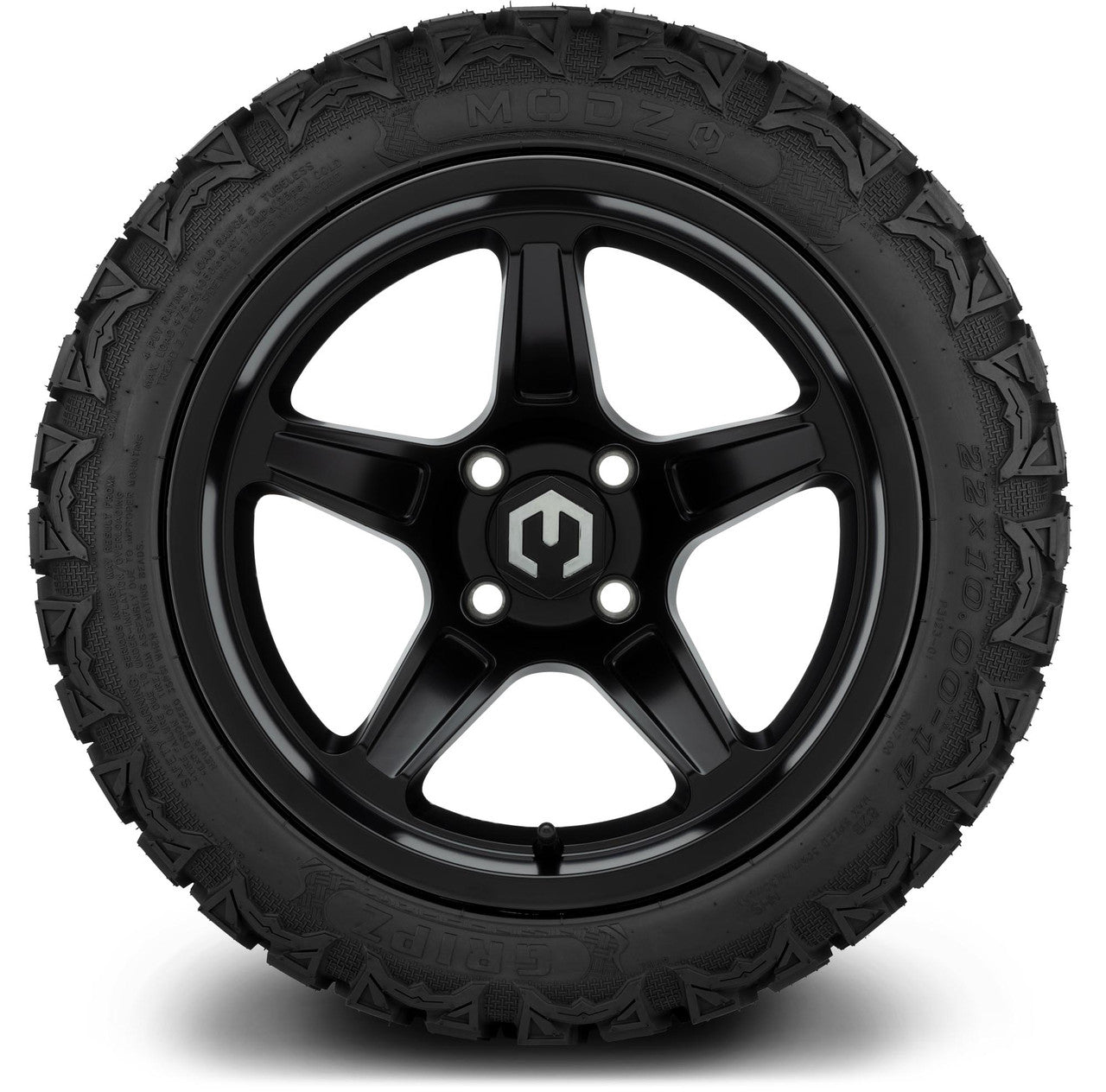 MODZ® 14" Drift Matte Black Wheels & Off-Road Tires Combo
