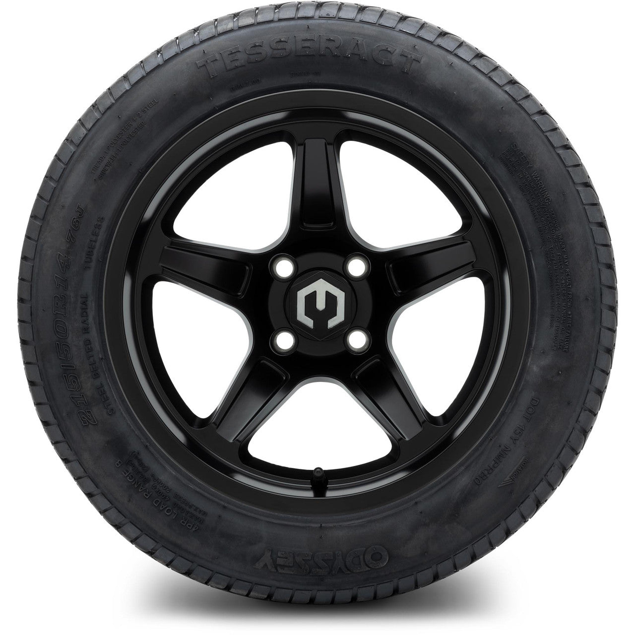 MODZ® 14" Drift Matte Black Wheels & Street Tires Combo