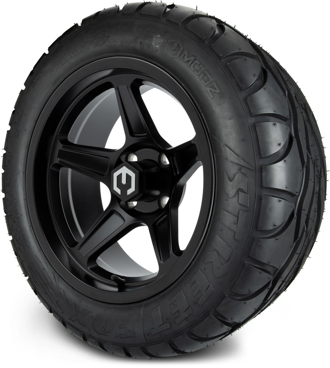 MODZ® 14" Drift Matte Black Wheels & Street Tires Combo