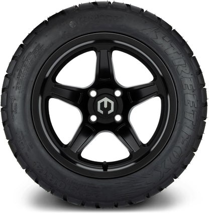 MODZ® 14" Drift Matte Black Wheels & Street Tires Combo