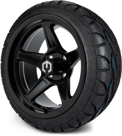 MODZ® 14" Drift Matte Black Wheels & Street Tires Combo