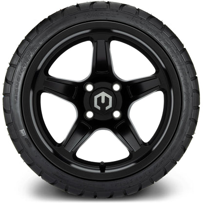 MODZ® 14" Drift Matte Black Wheels & Street Tires Combo
