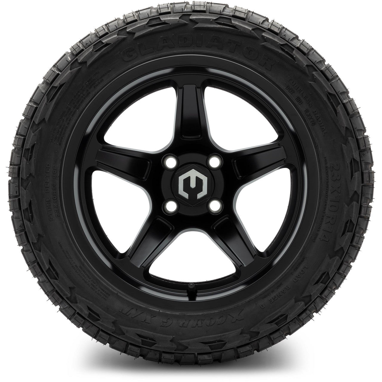 MODZ® 14" Drift Matte Black Wheels & Off-Road Tires Combo