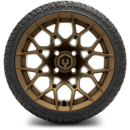 MODZ® 14" Blitz Matte Bronze Wheels & Street Tires Combo