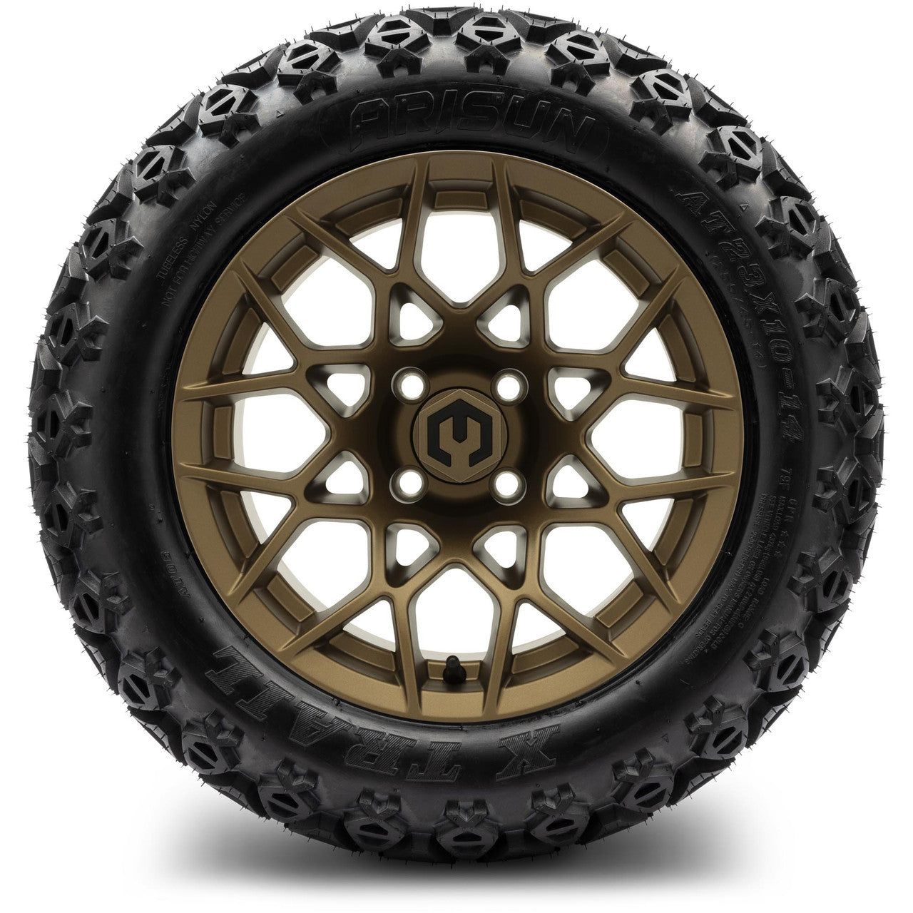 MODZ® 14" Blitz Matte Bronze Wheels & Off-Road Tires Combo