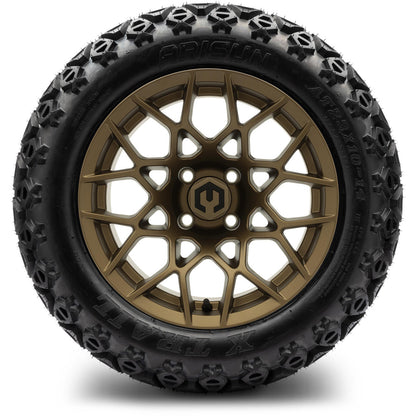 MODZ® 14" Blitz Matte Bronze Wheels & Off-Road Tires Combo