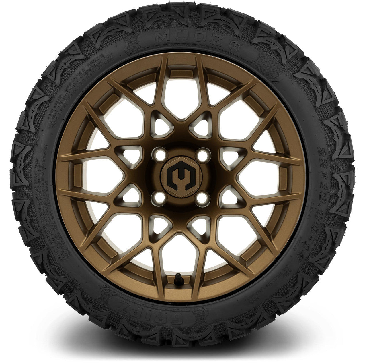 MODZ® 14" Blitz Matte Bronze Wheels & Off-Road Tires Combo