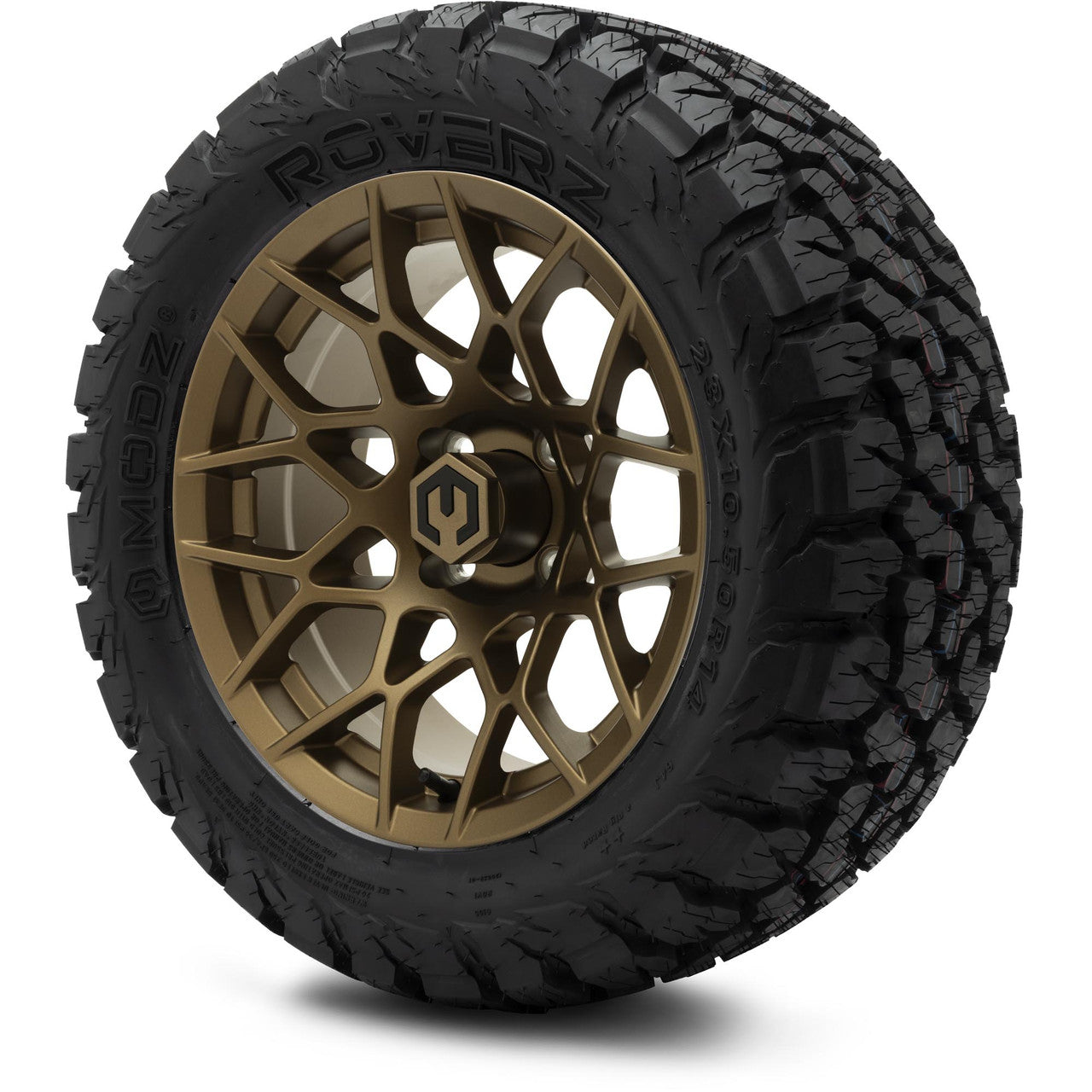 MODZ® 14" Blitz Matte Bronze Wheels & Off-Road Tires Combo