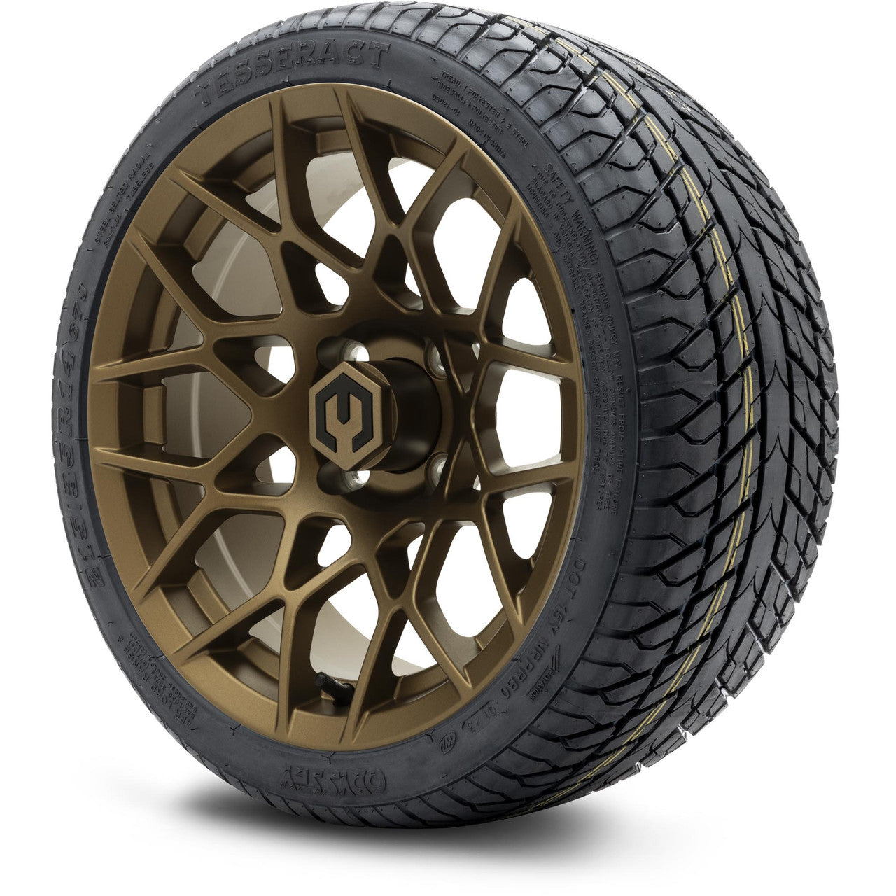 MODZ® 14" Blitz Matte Bronze Wheels & Street Tires Combo
