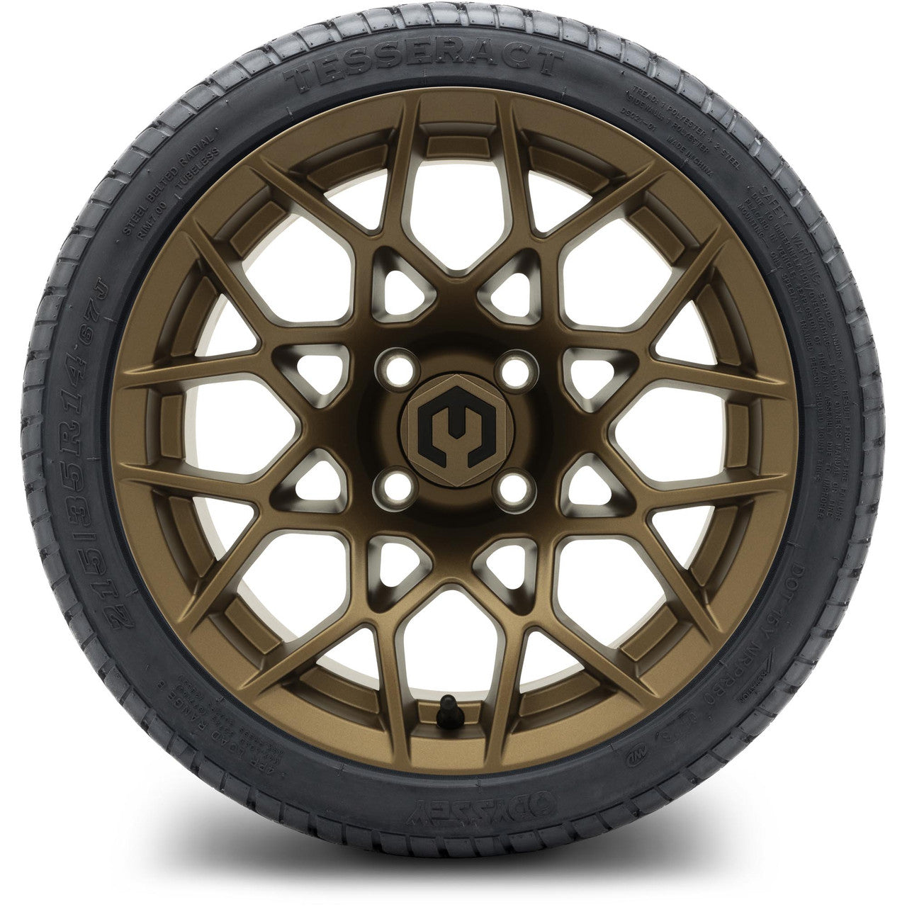 MODZ® 14" Blitz Matte Bronze Wheels & Street Tires Combo