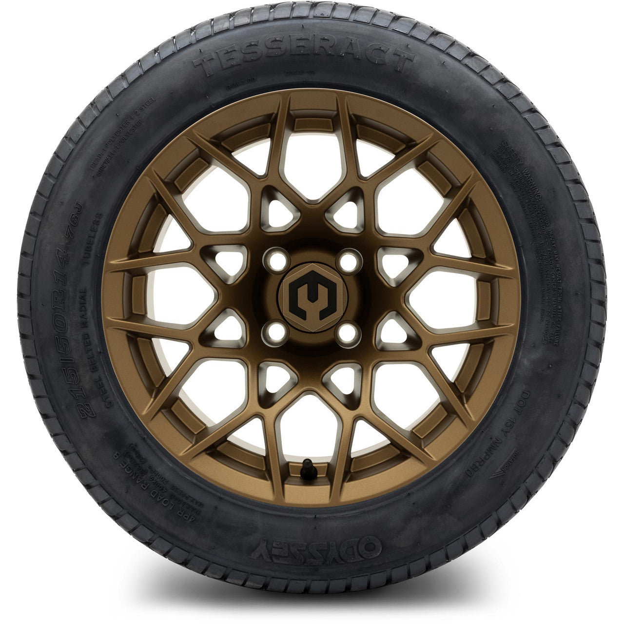 MODZ® 14" Blitz Matte Bronze Wheels & Street Tires Combo