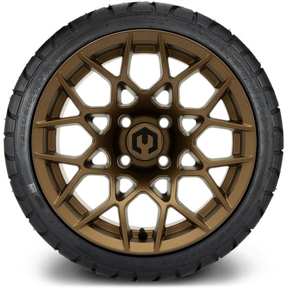 MODZ® 14" Blitz Matte Bronze Wheels & Street Tires Combo