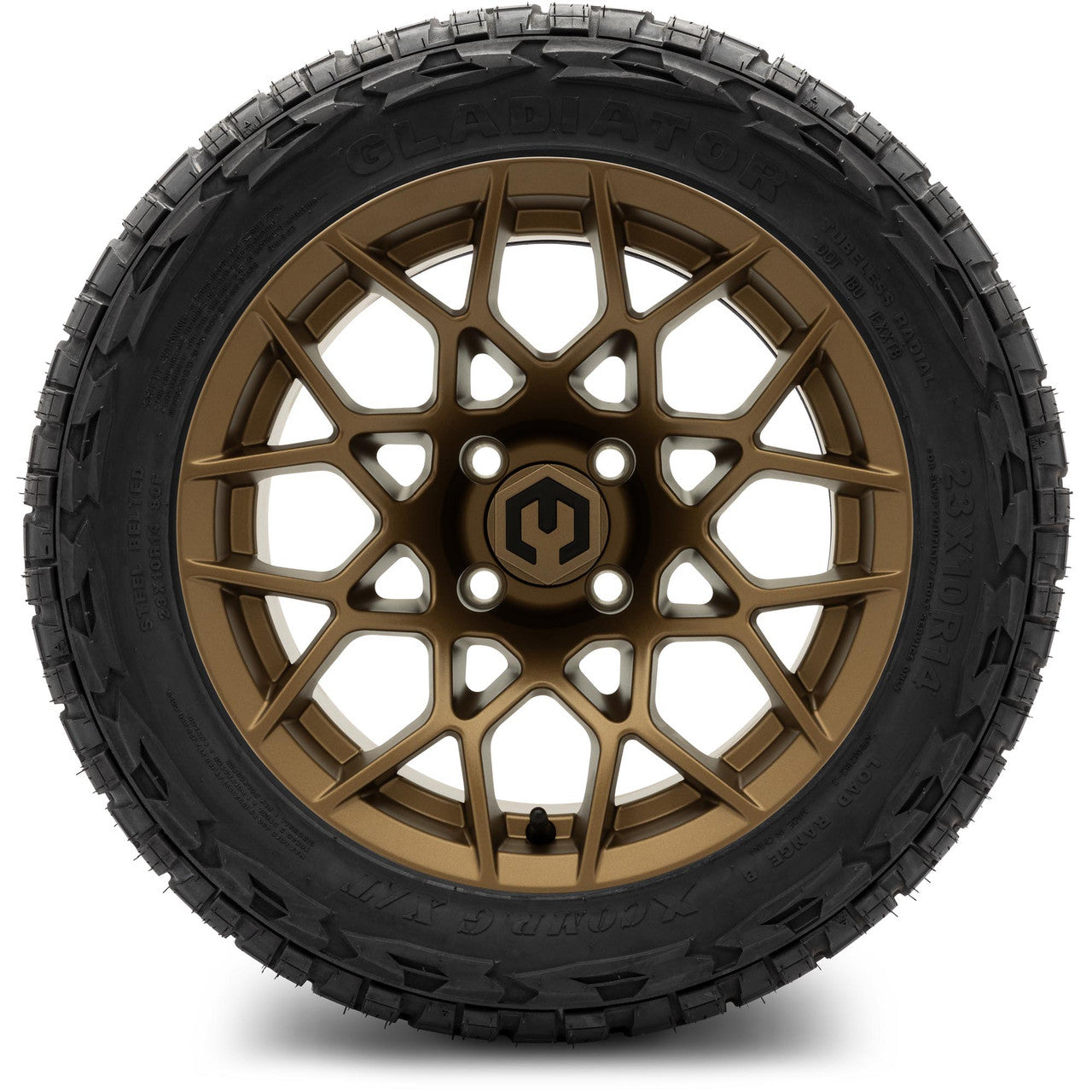 MODZ® 14" Blitz Matte Bronze Wheels & Off-Road Tires Combo