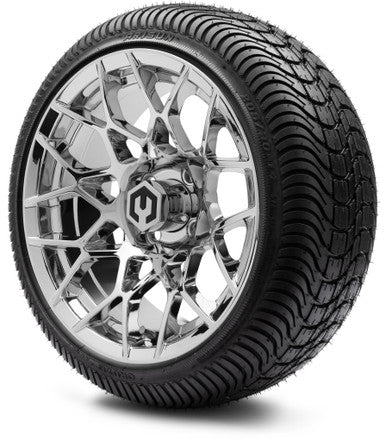 MODZ® 14" Blitz Chrome Wheels & Street Tires Combo