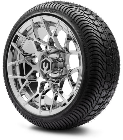MODZ® 14" Blitz Chrome Wheels & Street Tires Combo