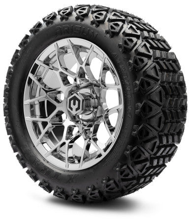 MODZ® 14" Blitz Chrome Wheels & Off-Road Tires Combo