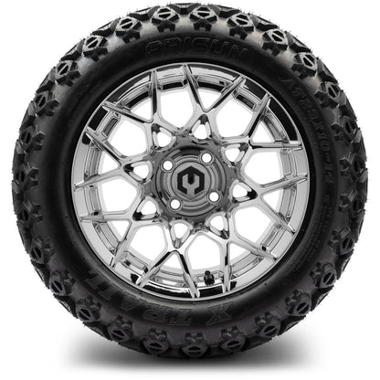 MODZ® 14" Blitz Chrome Wheels & Off-Road Tires Combo