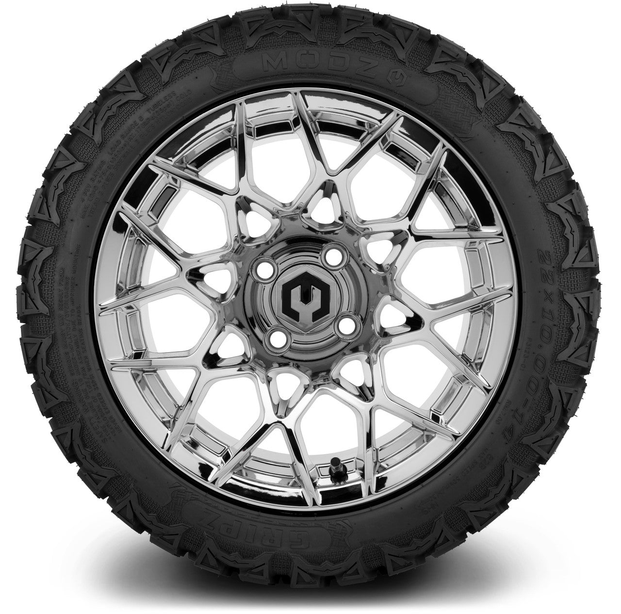 MODZ® 14" Blitz Chrome Wheels & Off-Road Tires Combo