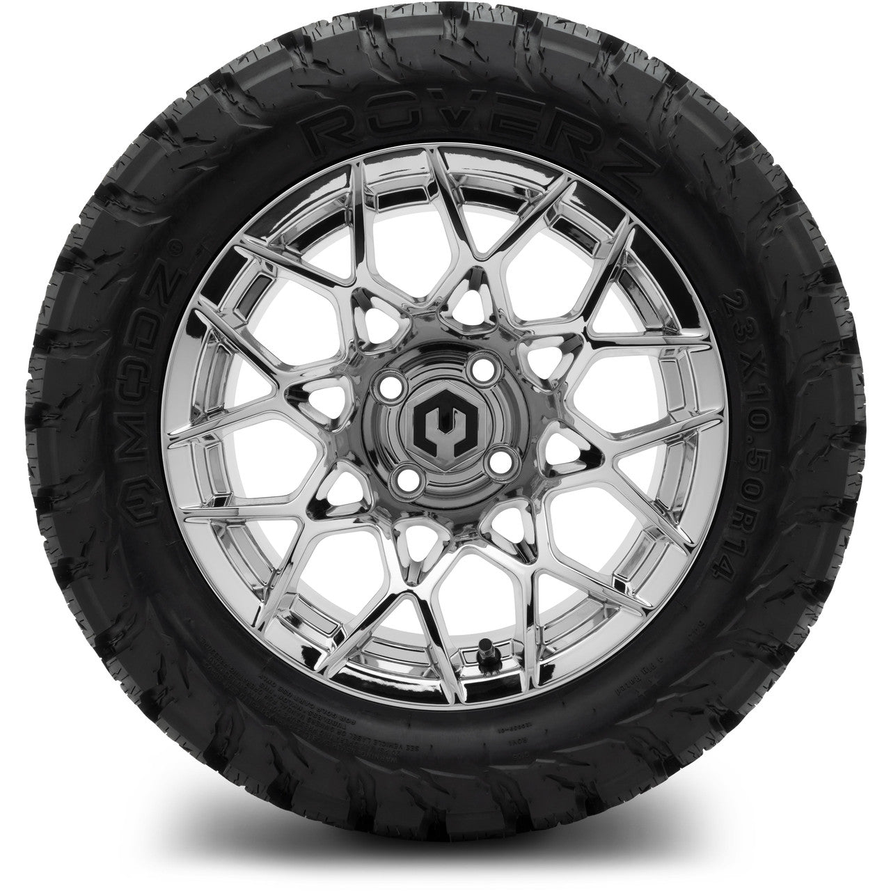 MODZ® 14" Blitz Chrome Wheels & Off-Road Tires Combo