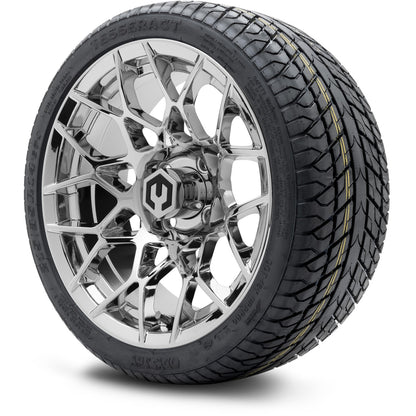 MODZ® 14" Blitz Chrome Wheels & Street Tires Combo