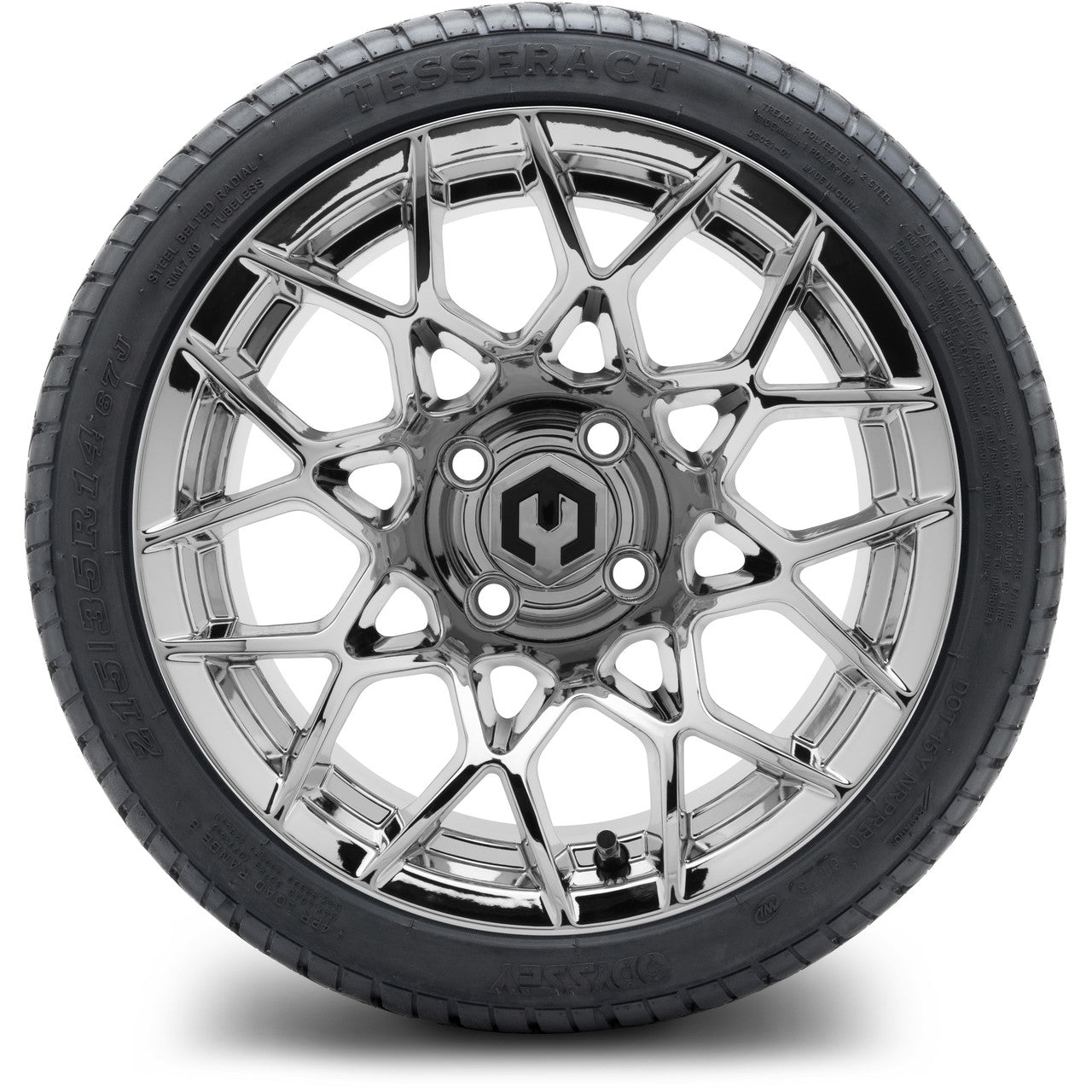 MODZ® 14" Blitz Chrome Wheels & Street Tires Combo