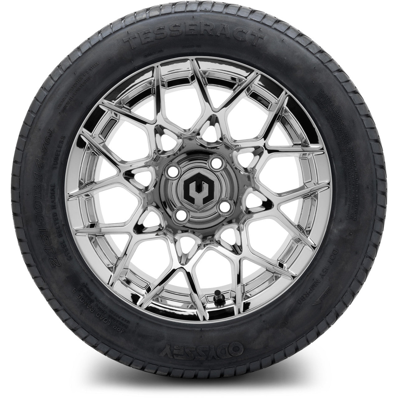 MODZ® 14" Blitz Chrome Wheels & Street Tires Combo