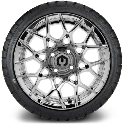 MODZ® 14" Blitz Chrome Wheels & Street Tires Combo