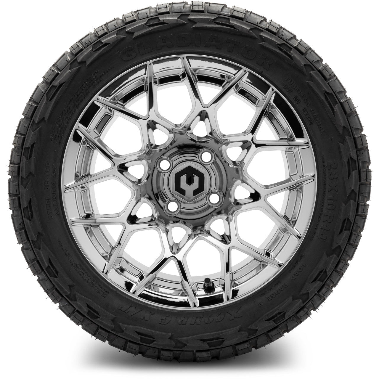 MODZ® 14" Blitz Chrome Wheels & Off-Road Tires Combo