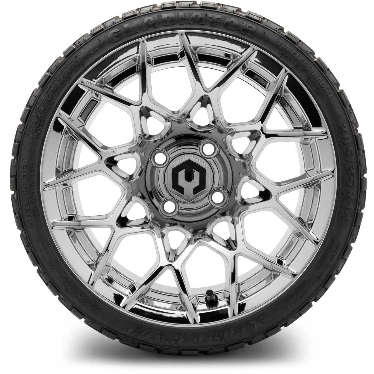 MODZ® 14" Blitz Chrome Wheels & Off-Road Tires Combo