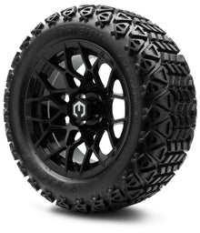 MODZ® 14" Blitz Glossy Black Wheels & Off-Road Tires Combo