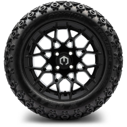 MODZ® 14" Blitz Glossy Black Wheels & Off-Road Tires Combo