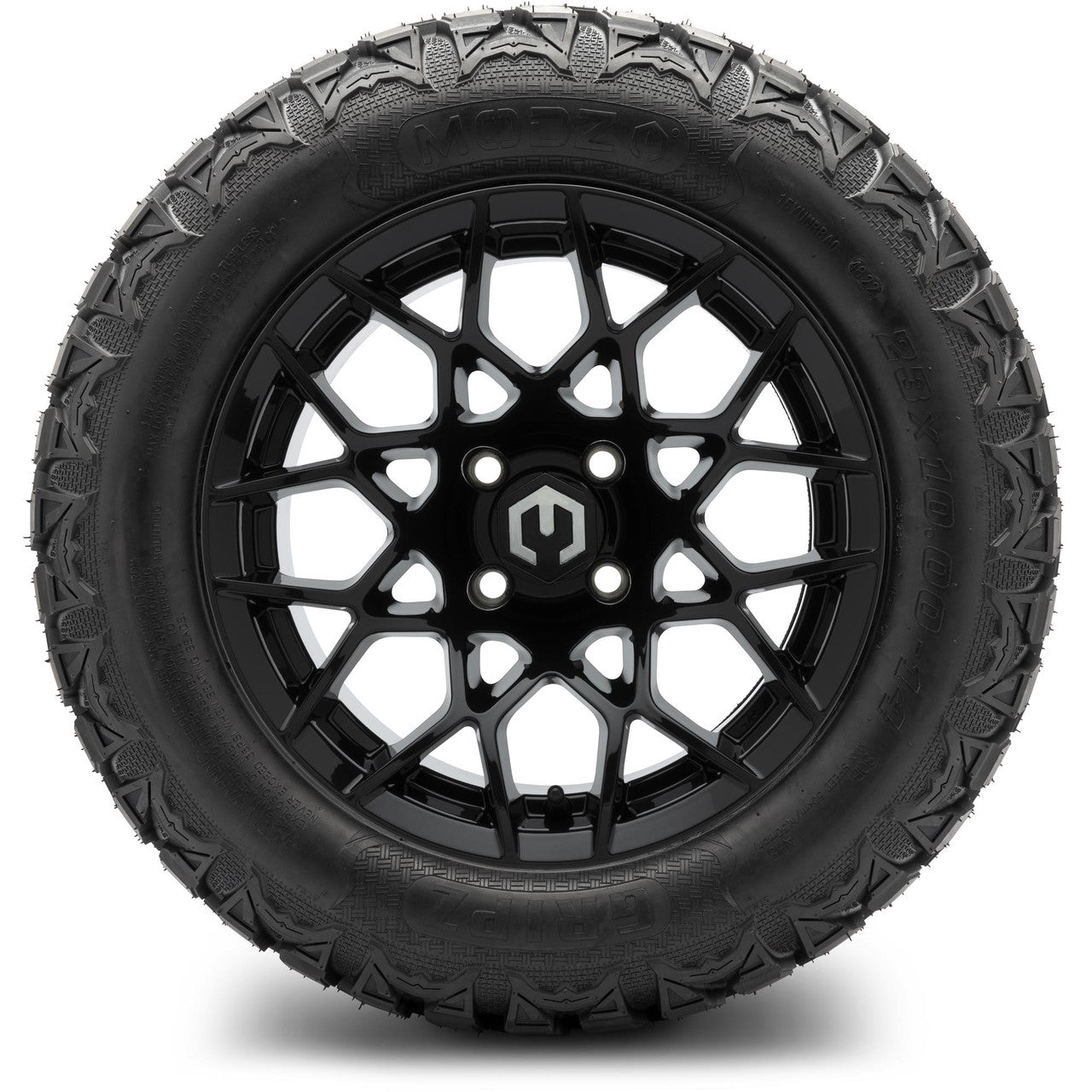 MODZ® 14" Blitz Glossy Black Wheels & Off-Road Tires Combo
