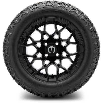 MODZ® 14" Blitz Glossy Black Wheels & Off-Road Tires Combo
