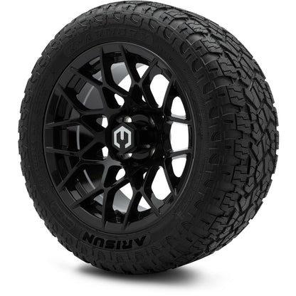 MODZ® 14" Blitz Glossy Black Wheels & Off-Road Tires Combo