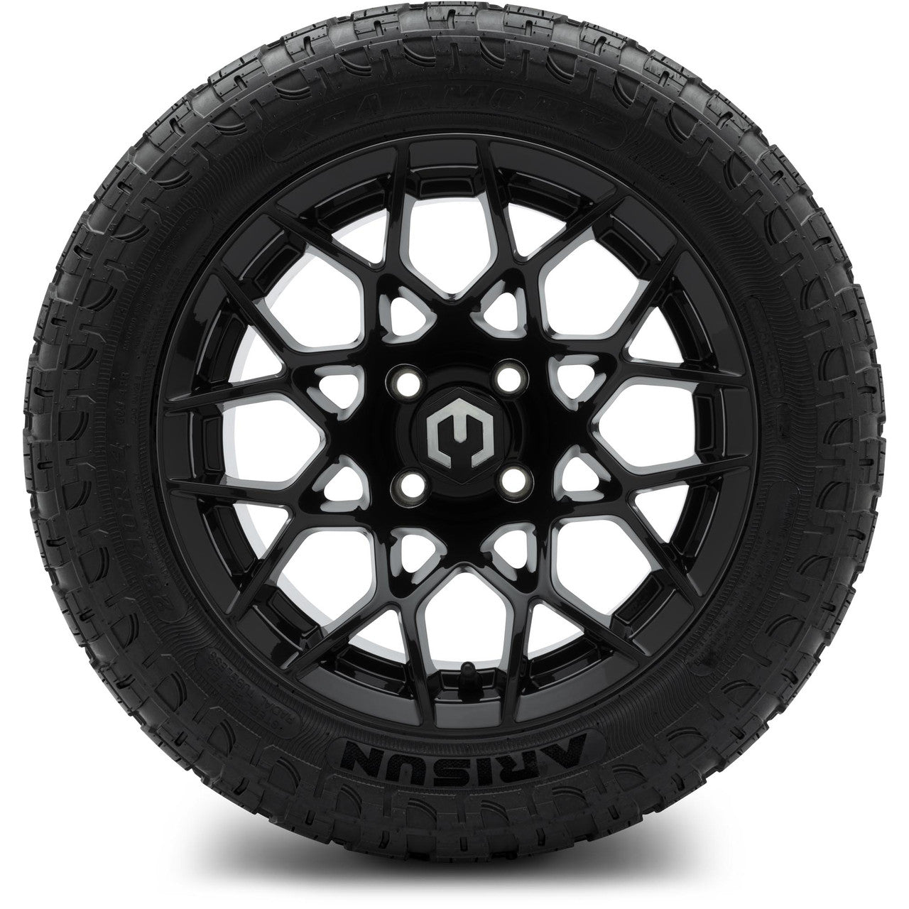 MODZ® 14" Blitz Glossy Black Wheels & Off-Road Tires Combo