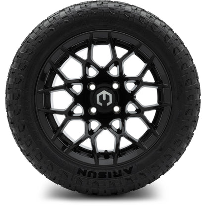 MODZ® 14" Blitz Glossy Black Wheels & Off-Road Tires Combo