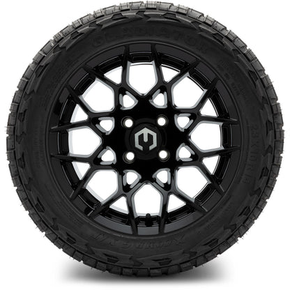 MODZ® 14" Blitz Glossy Black Wheels & Off-Road Tires Combo